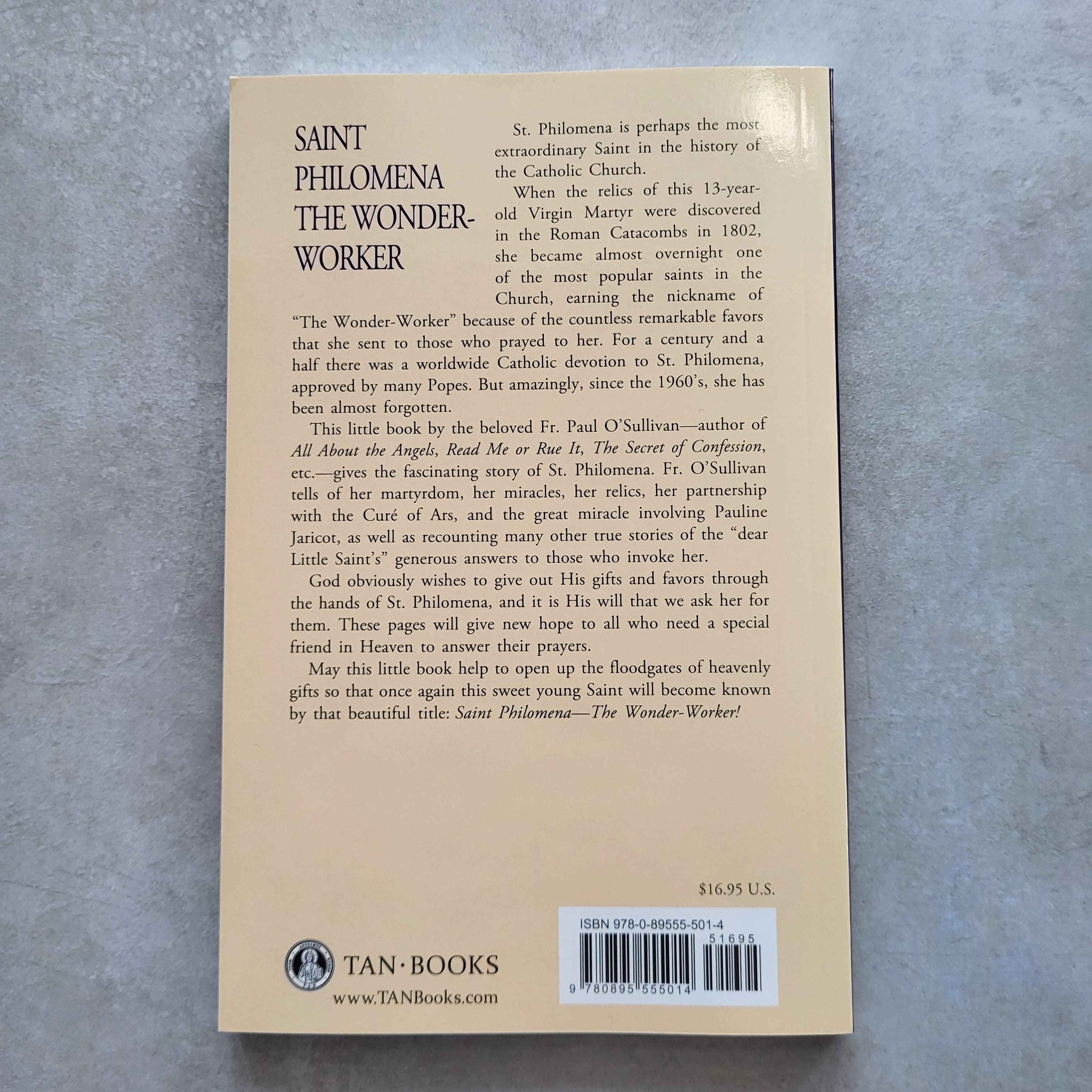 Saint Philomena The Wonder-Worker by Fr. Paul O'Sullivan