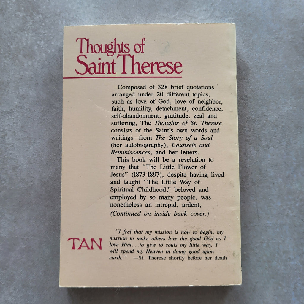 Thoughts of Saint Thérèse (USED)