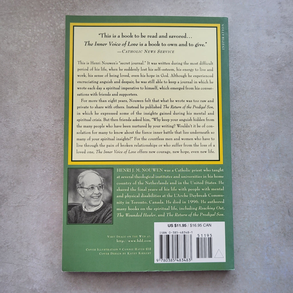 The Inner Voice of Love: A Journey Through Anguish to Freedom by Henri JM Nouwen