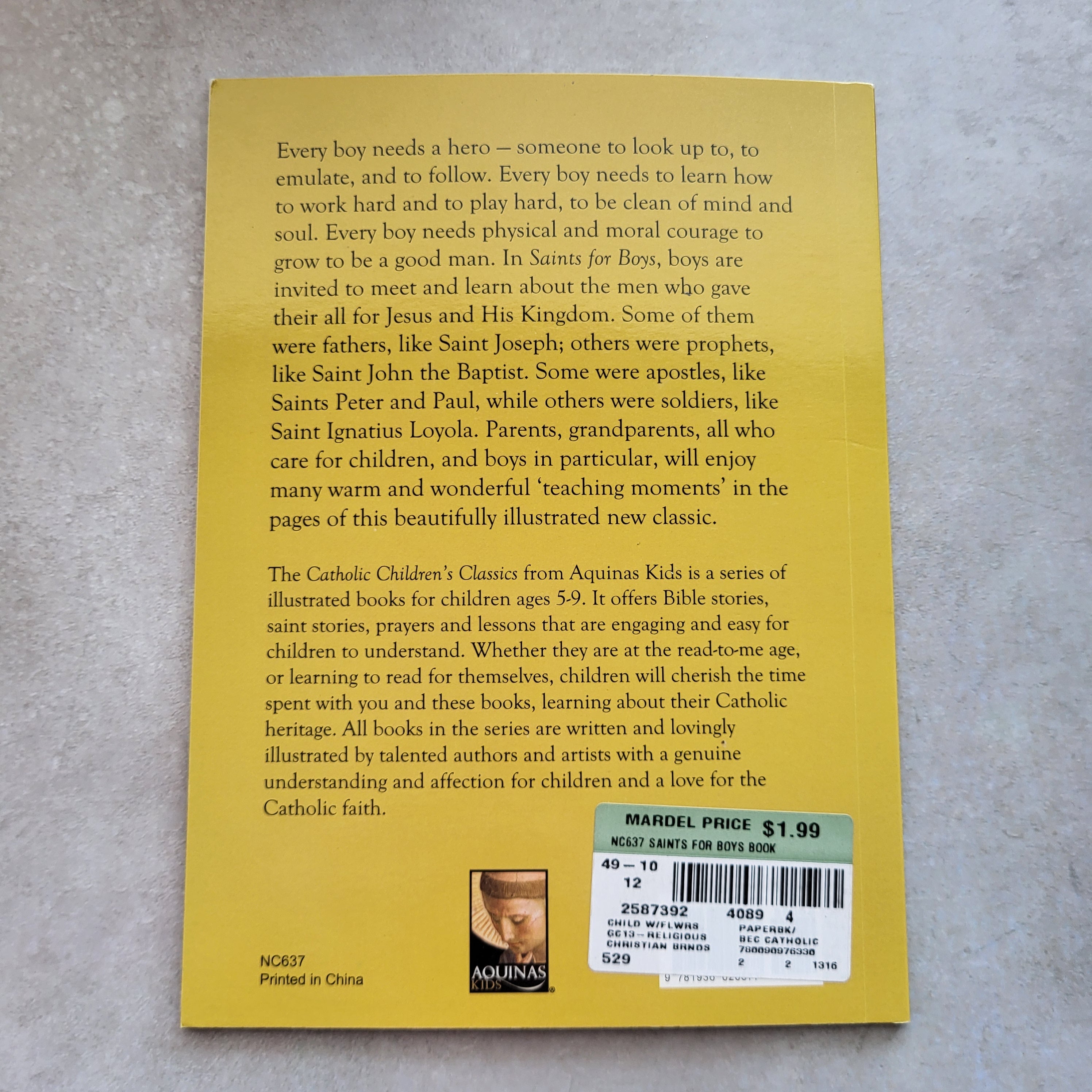 Saints for Boys by Solveig Muus and Bart Tesoriero (USED)