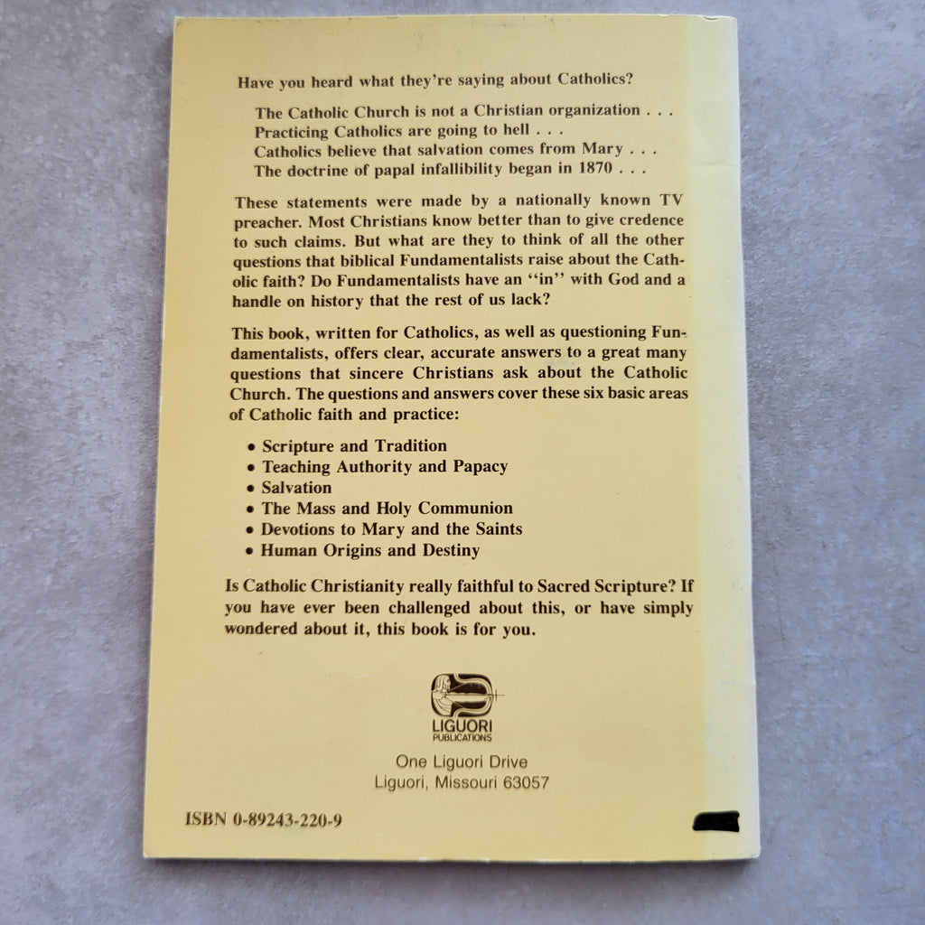 Catholic Answer to Fundamentalists' Questions by Philip St. Romain (USED)