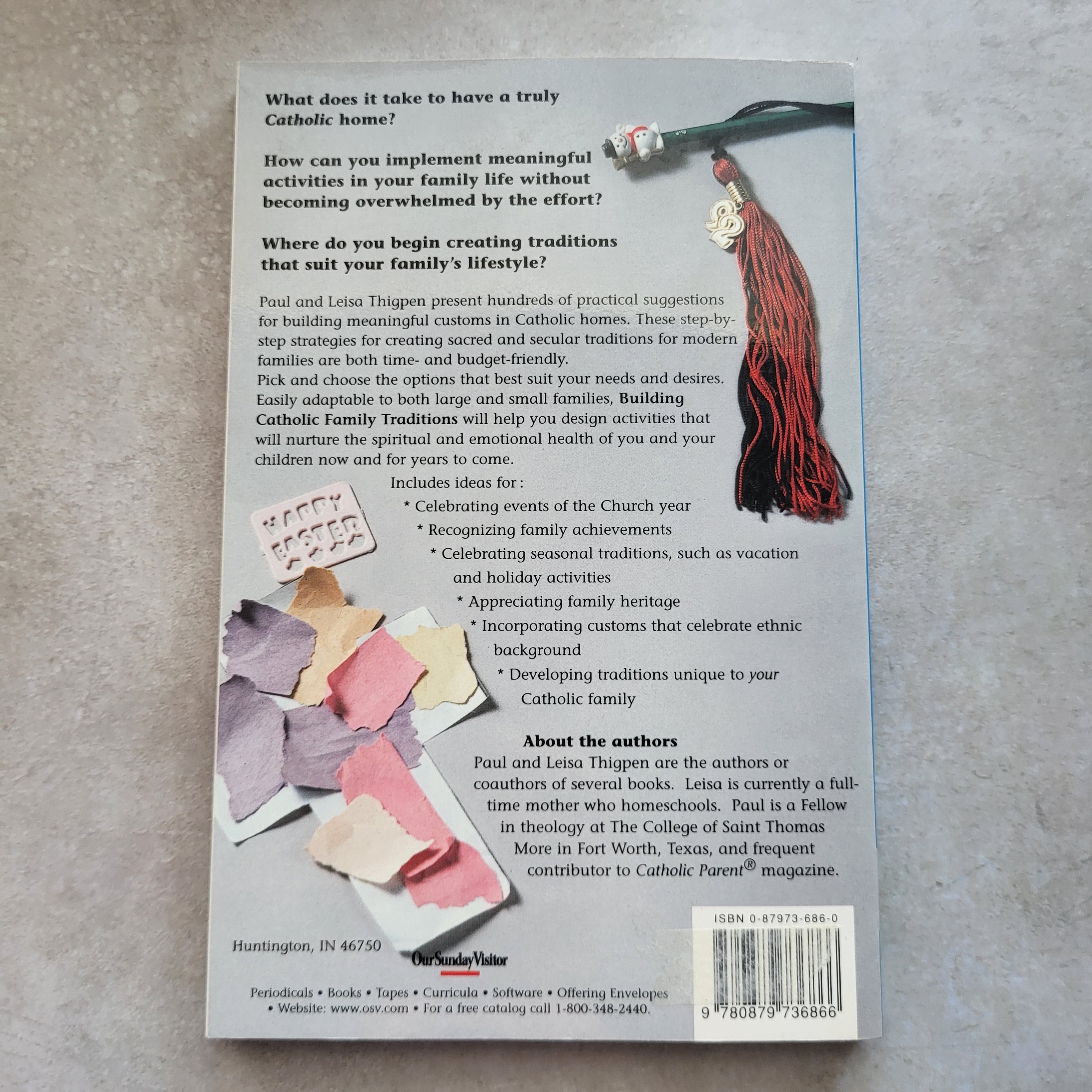 Building Catholic Family Traditions by Paul & Leisa Thigpen (USED)