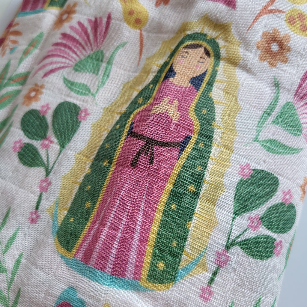 Our Lady of Guadalupe Muslin Deluxe Swaddle | The Stump of Jesse