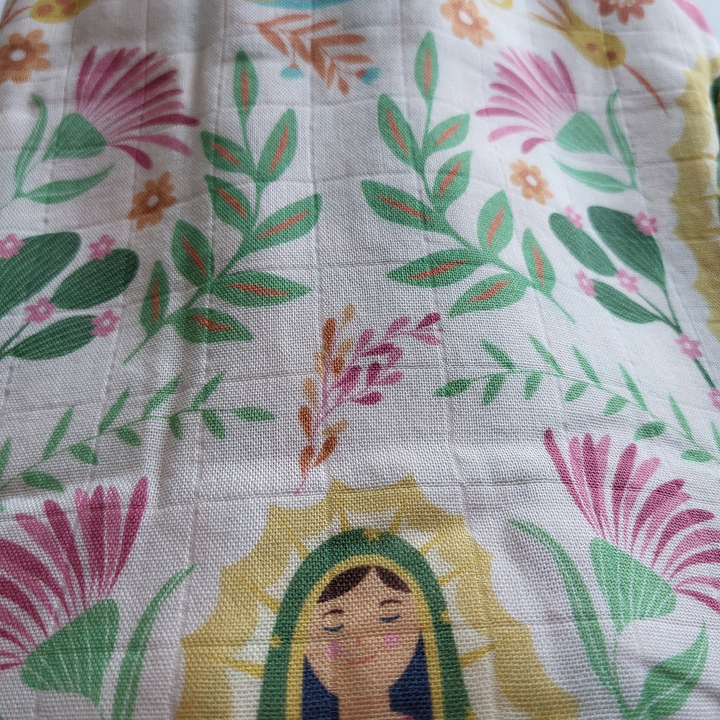 Our Lady of Guadalupe Muslin Deluxe Swaddle | The Stump of Jesse