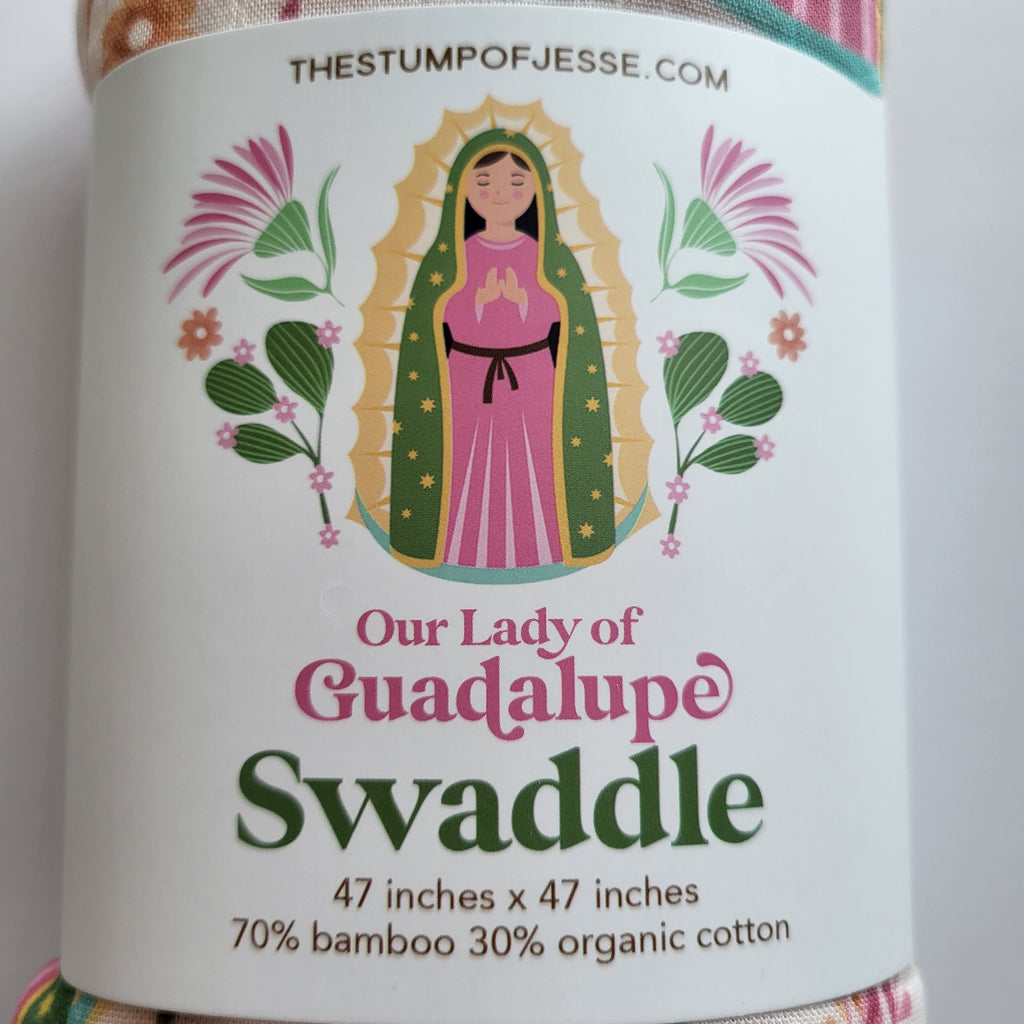 Our Lady of Guadalupe Muslin Deluxe Swaddle | The Stump of Jesse