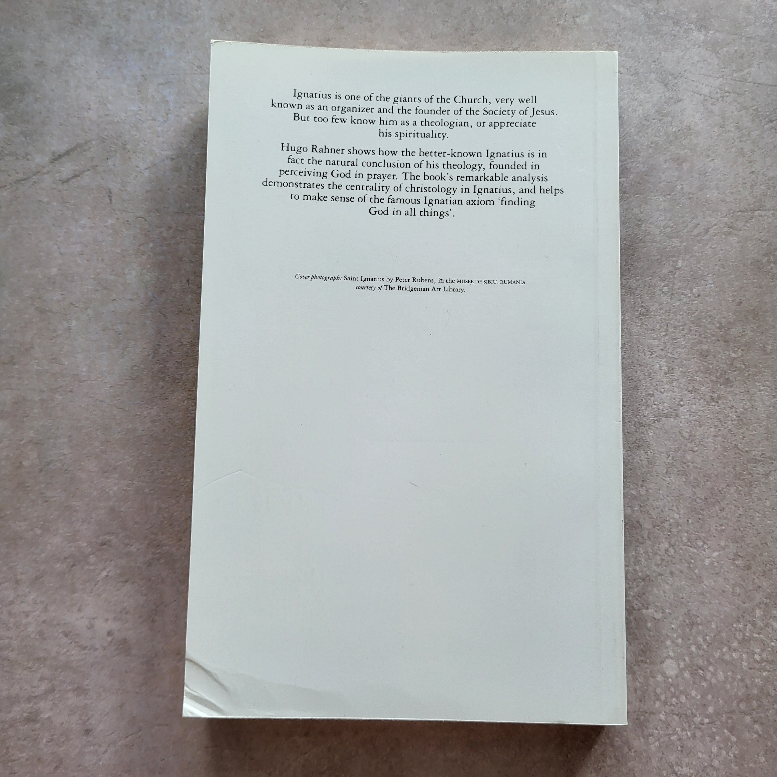 Ignatius The Theologian | Hugo Rahner SJ | (USED)