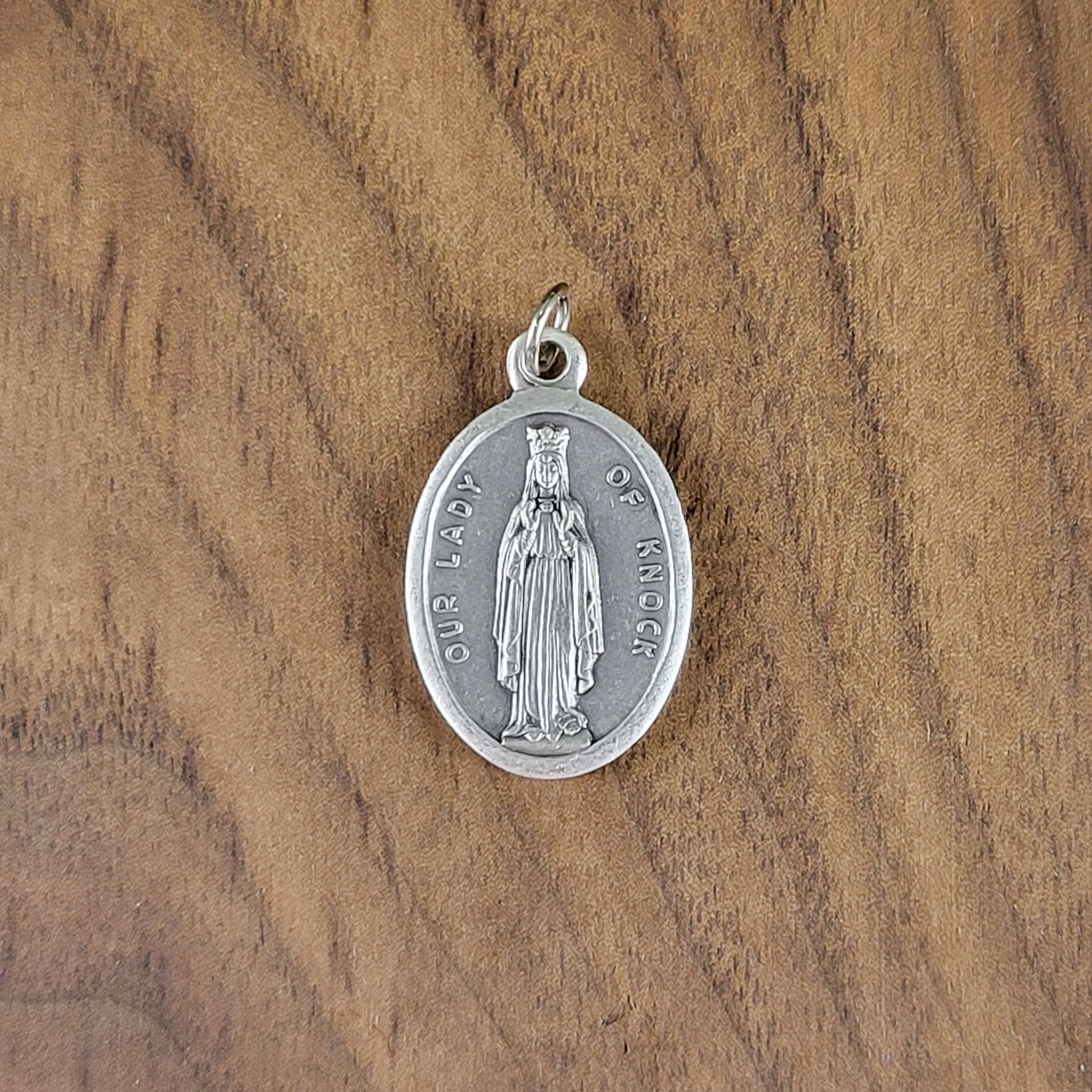 Our Lady of Knock Medal – Italian Silver-Oxidized 1” Catholic Medal