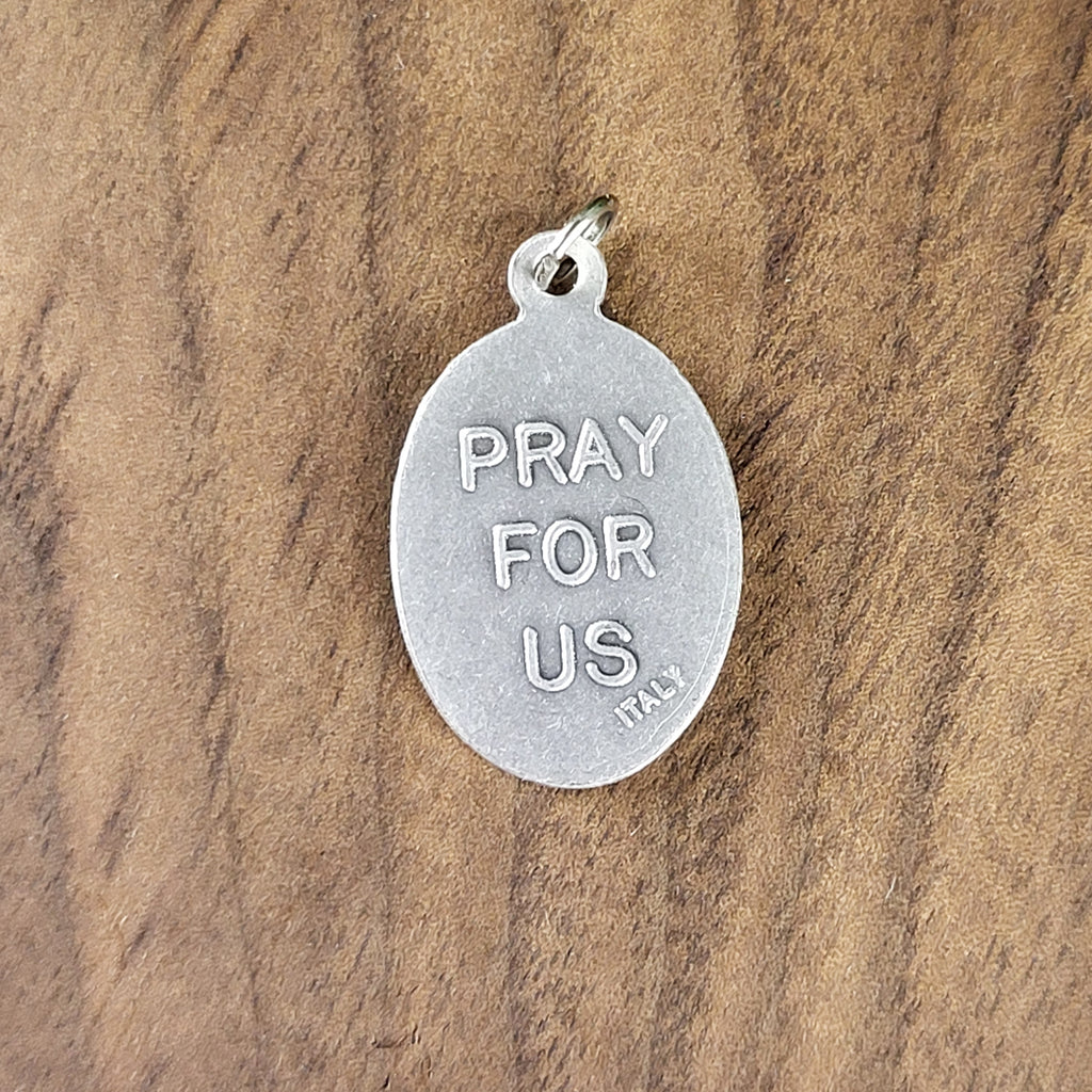 Our Lady of Knock Medal – Italian Silver-Oxidized Die-Cast (1”)